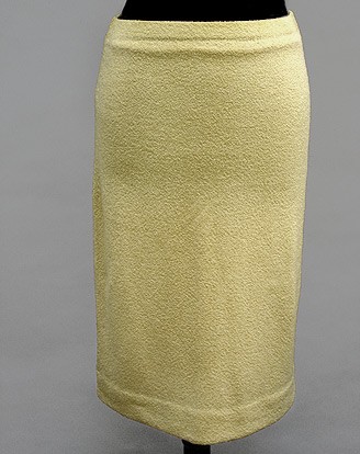 70S SEARS  ’IT GIRL’ KNIT SKIRT YELLOW